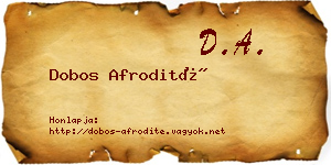 Dobos Afrodité névjegykártya